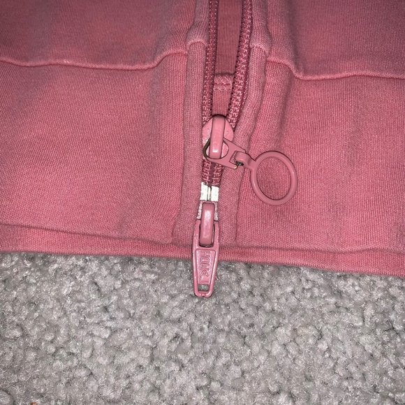 Pink St. John’s Bay Zip Up Sweatshirt Medium - Picture 3 of 4